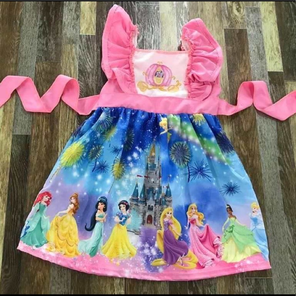 Princess Belle Aurora Jasmine cute dress